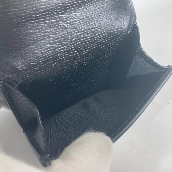 GUCCI logo Script Wallet Compact Wallet Mini Wallet Trifold wallet Unused - Picture 10 of 14